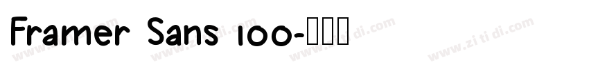 Framer Sans 100字体转换